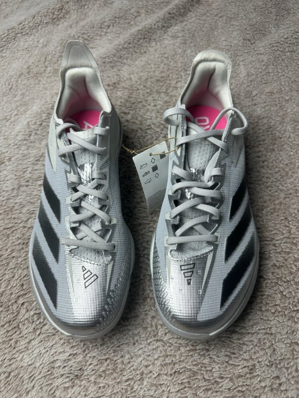 Adidas Adizero Electric+ Silver Speed Pack Metal Baseball Cleat JS2994 SZ 7 NWOB - Picture 3 of 15